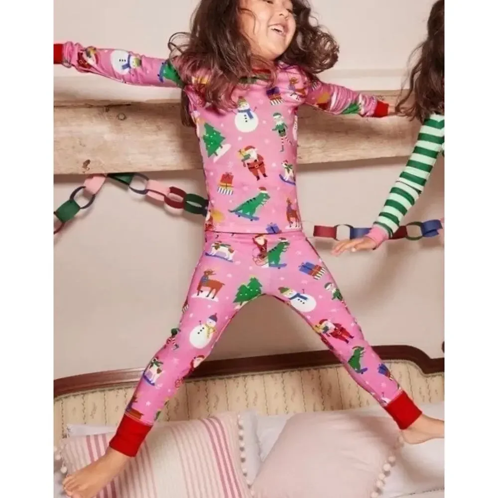 NWT❤️Mini Boden 2-Pack Assorted Two-Piece Fitted Pajamas sz11Y
